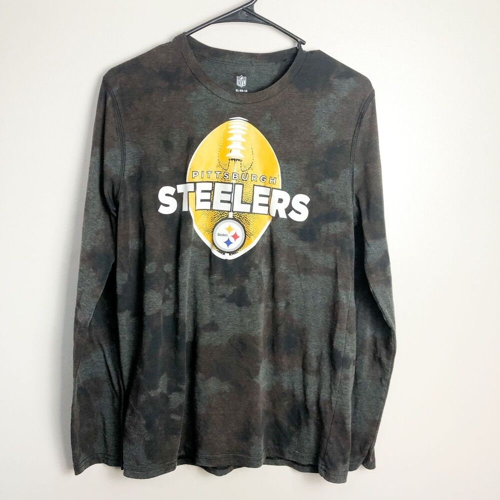 NFL Pittsburg Steelers Tie Dye Long Sleeve Crewneck T shirt XL Mens